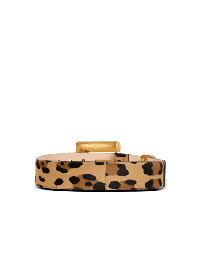 Ceinture en cuir imprimé léopard Anthem Ceinture en cuir imprimé léopard Anthem