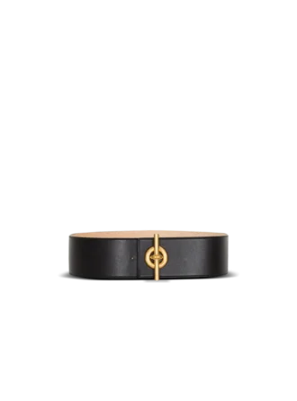 Ceinture T-Bar en cuir de veau Ceinture T-Bar en cuir de veau