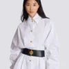 Ceinture T-Bar en cuir de veau