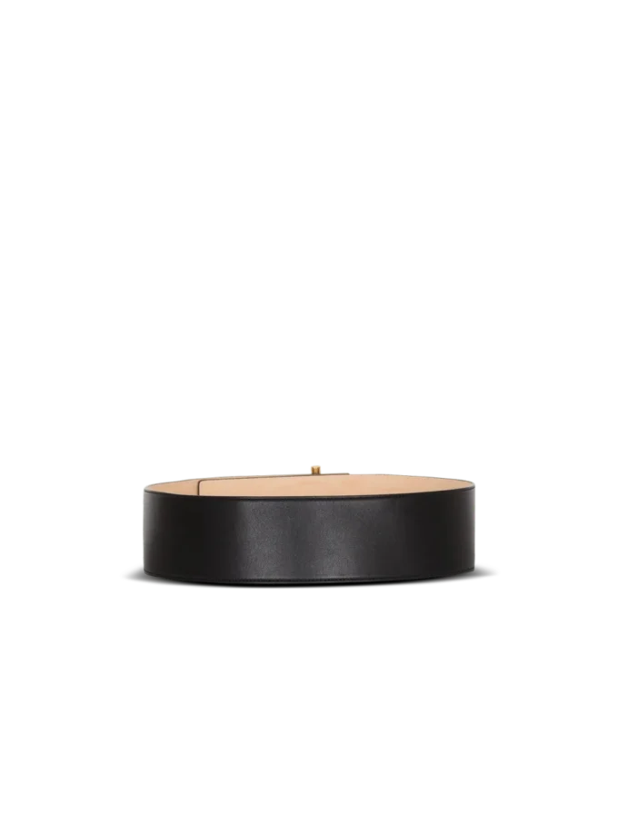 Ceinture T-Bar en cuir de veau