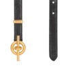 Ceinture T-Bar en cuir de veau