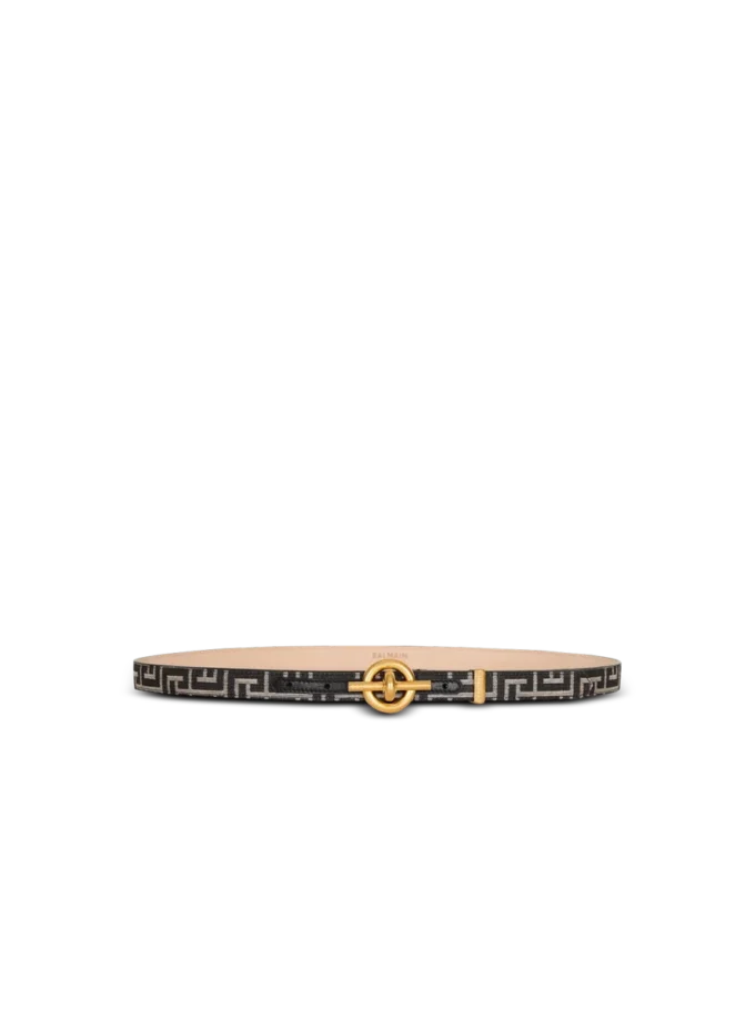 Ceinture T-Bar jacquard monogrammée