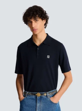Ceinture T-Bar jacquard monogrammée