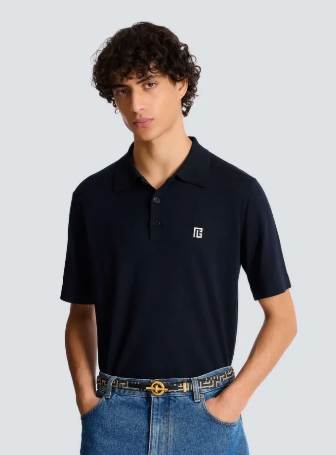 Ceinture T-Bar jacquard monogrammée