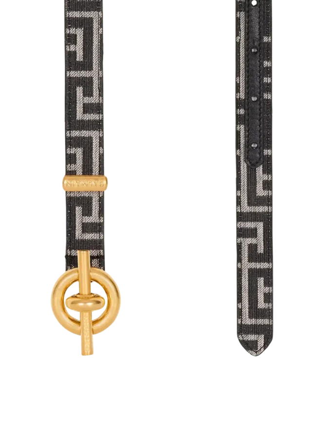 Ceinture T-Bar jacquard monogrammée