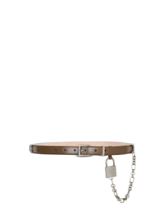 Ceinture étroite en cuir Sync