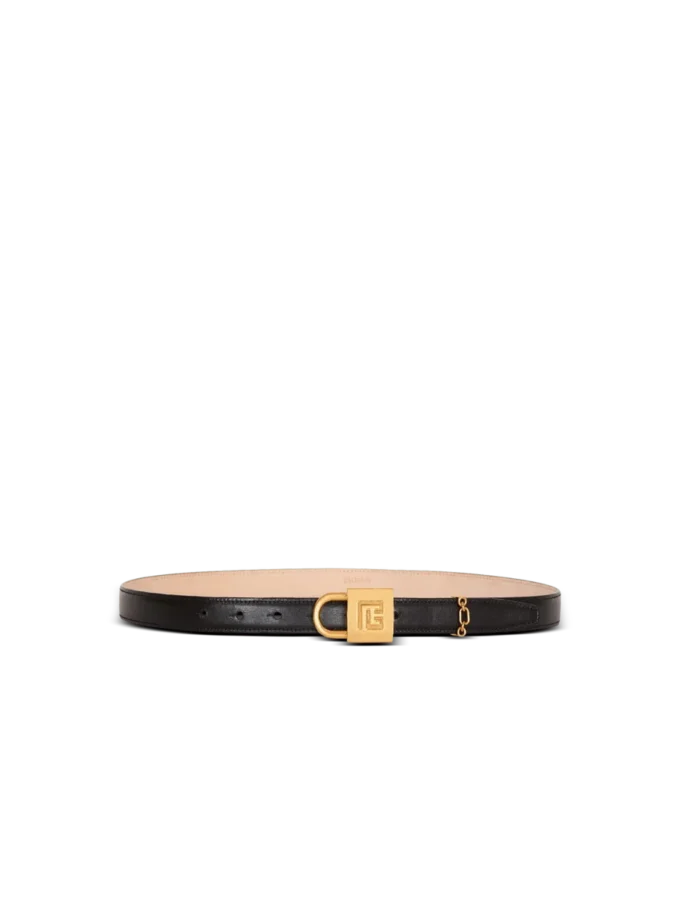 Ceinture étroite en cuir Sync