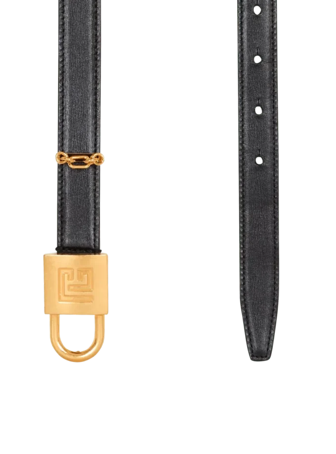 Ceinture étroite en cuir Sync