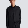 Chemise asymétrique en popeline