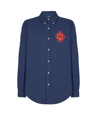 Chemise College Emblem en coton Oxford Chemise College Emblem en coton Oxford