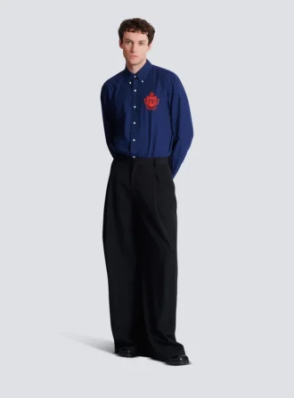 Chemise College Emblem en coton Oxford Chemise College Emblem en coton Oxford