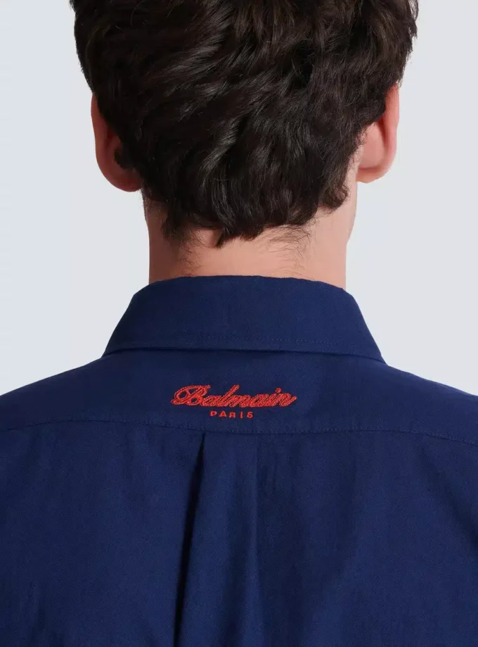 Chemise College Emblem en coton Oxford Chemise College Emblem en coton Oxford