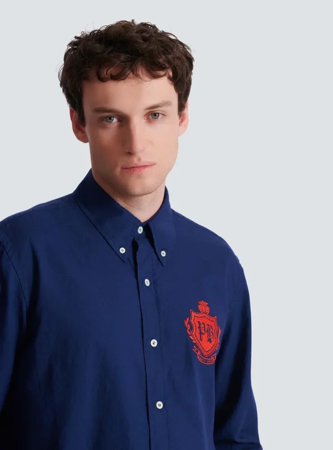 Chemise College Emblem en coton Oxford Chemise College Emblem en coton Oxford