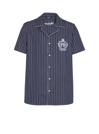 Chemise de pyjama en popeline rayée Chemise de pyjama en popeline rayée