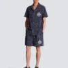 Chemise de pyjama en popeline rayée Chemise de pyjama en popeline rayée