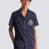Chemise de pyjama en popeline rayée Chemise de pyjama en popeline rayée