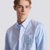 Chemise en coton brodée Balmain Écusson Chemise en coton brodée Balmain Écusson