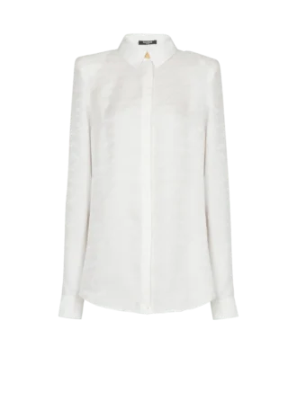Chemise en coton col brodée de lettres d&rsquo;amour