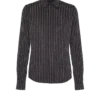 Chemise en coton à rayures cristallines Chemise en coton à rayures cristallines