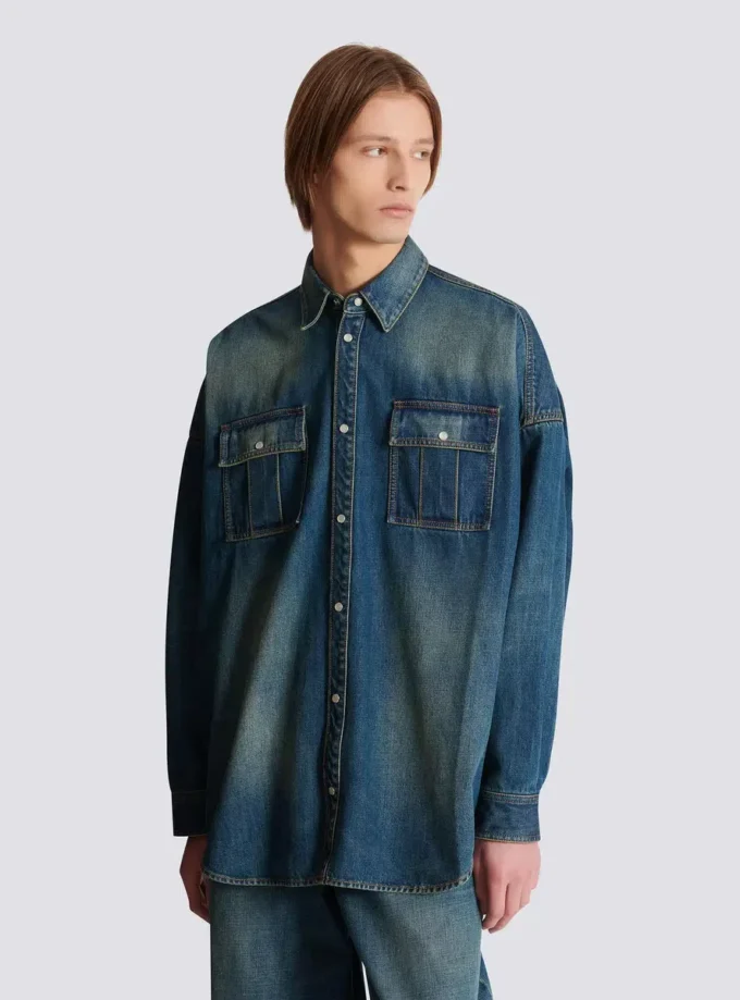 Chemise en denim