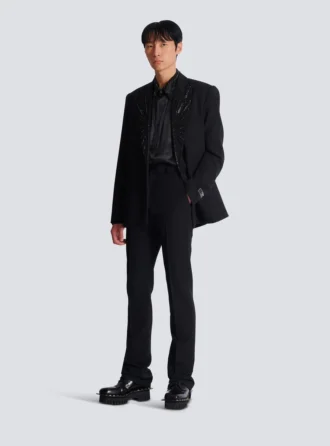 Chemise en soie avec cristaux Chemise en soie avec cristaux