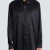 Chemise en soie avec cristaux Chemise en soie avec cristaux