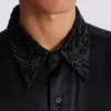 Chemise en soie avec cristaux Chemise en soie avec cristaux