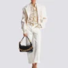 Chemise en soie imprimée avec motif Balmain Chains Chemise en soie imprimée avec motif Balmain Chains