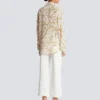 Chemise en soie imprimée avec motif Balmain Chains Chemise en soie imprimée avec motif Balmain Chains