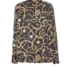 Chemise en soie imprimée à motif Chaînes Chemise en soie imprimée à motif Chaînes