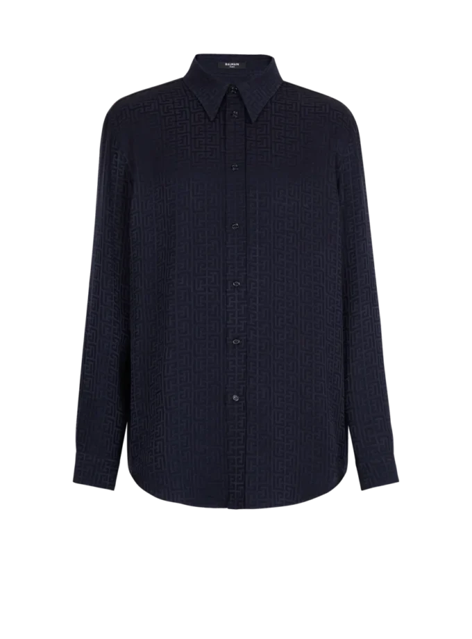 Chemise jacquard monogrammée