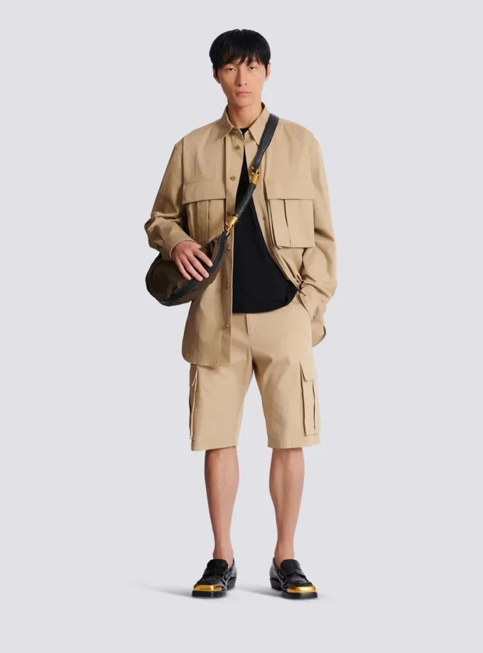 Chemise safari en coton Chemise safari en coton