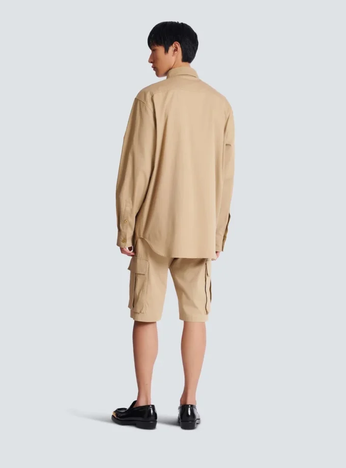 Chemise safari en coton Chemise safari en coton