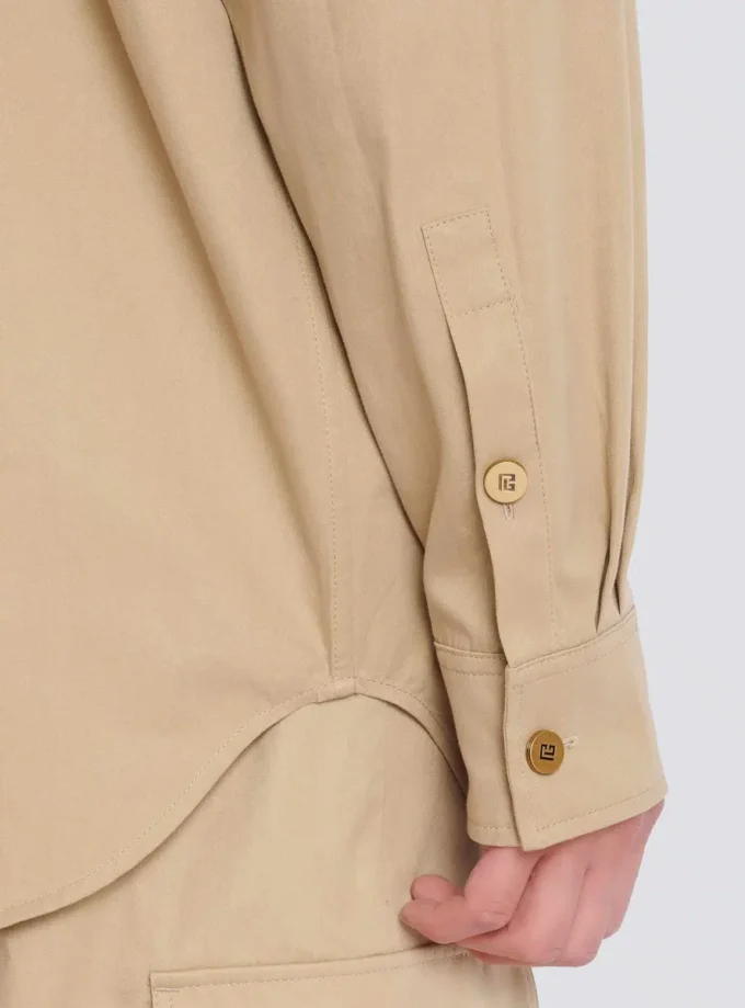 Chemise safari en coton Chemise safari en coton