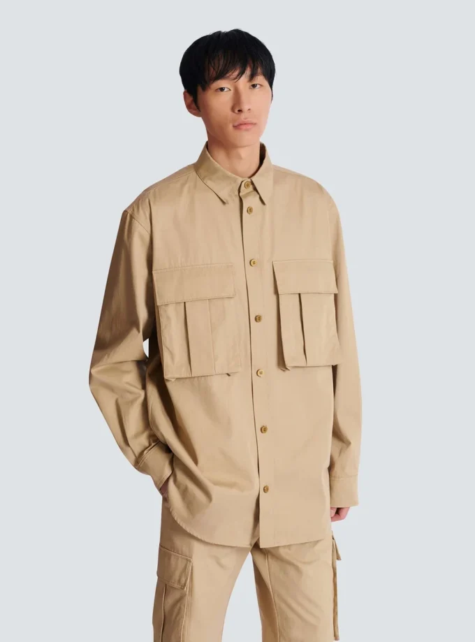 Chemise safari en coton Chemise safari en coton