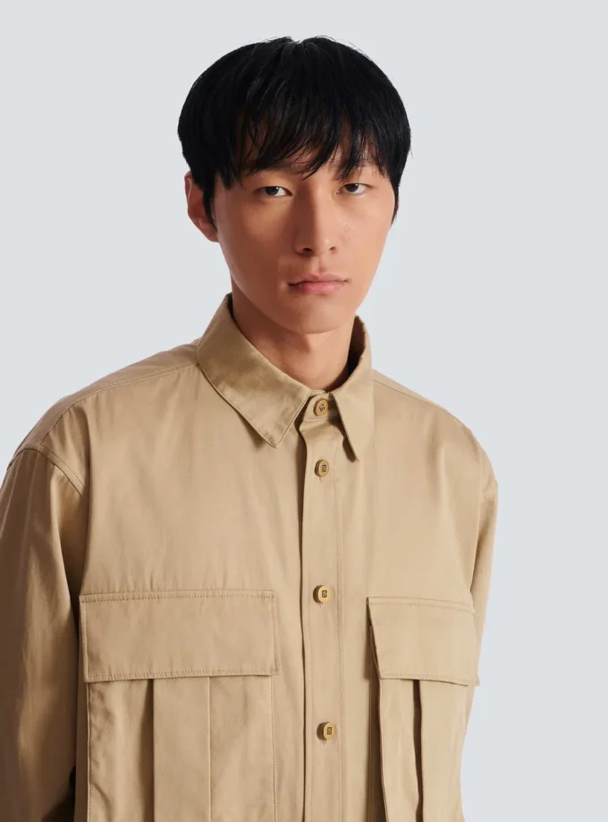 Chemise safari en coton Chemise safari en coton