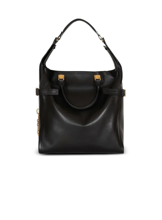Grand sac cabas Pulse en cuir de veau ciré Grand sac cabas Pulse en cuir de veau ciré