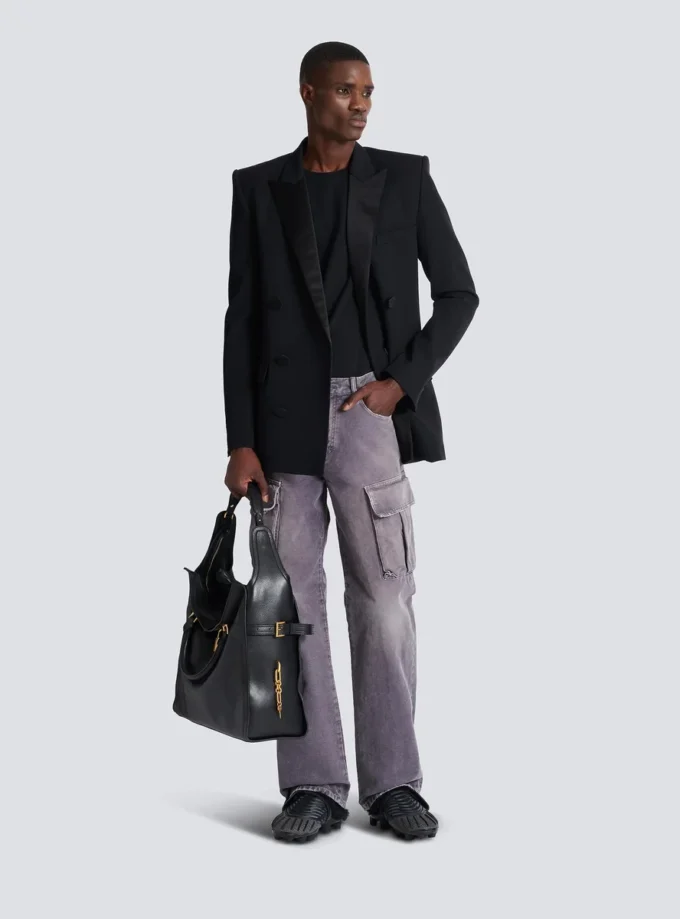 Jean cargo ample en denim Jean cargo ample en denim