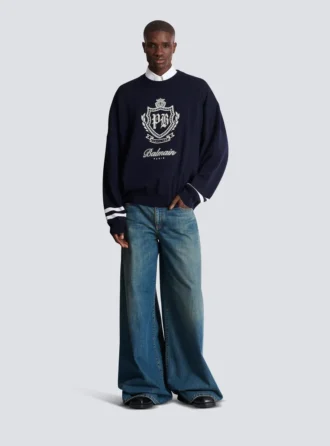 Jean délavé à jambes larges Jean délavé à jambes larges