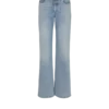 Jean droit en denim délavé Jean droit en denim délavé