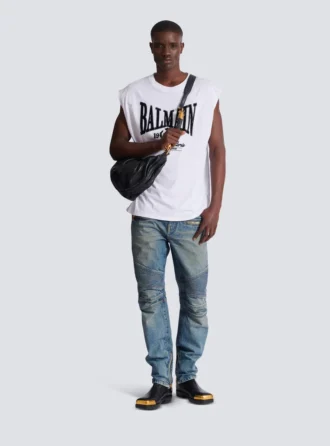Jean motard en denim vintage Jean motard en denim vintage