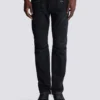 Jean motard en denim vintage noir Jean motard en denim vintage noir