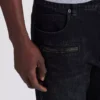 Jean motard en denim vintage noir Jean motard en denim vintage noir