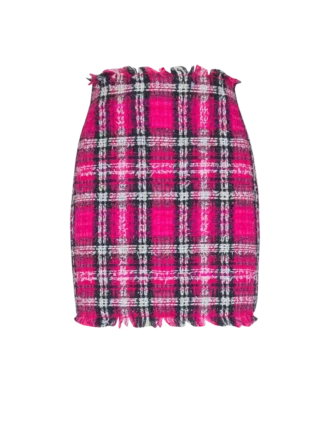 Jupe courte en tweed pailleté Jupe courte en tweed pailleté
