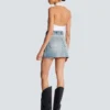 Jupe en denim avec poches Jupe en denim avec poches