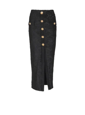 Jupe midi à motif baroque Jupe midi à motif baroque