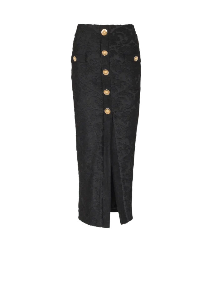 Jupe midi à motif baroque Jupe midi à motif baroque