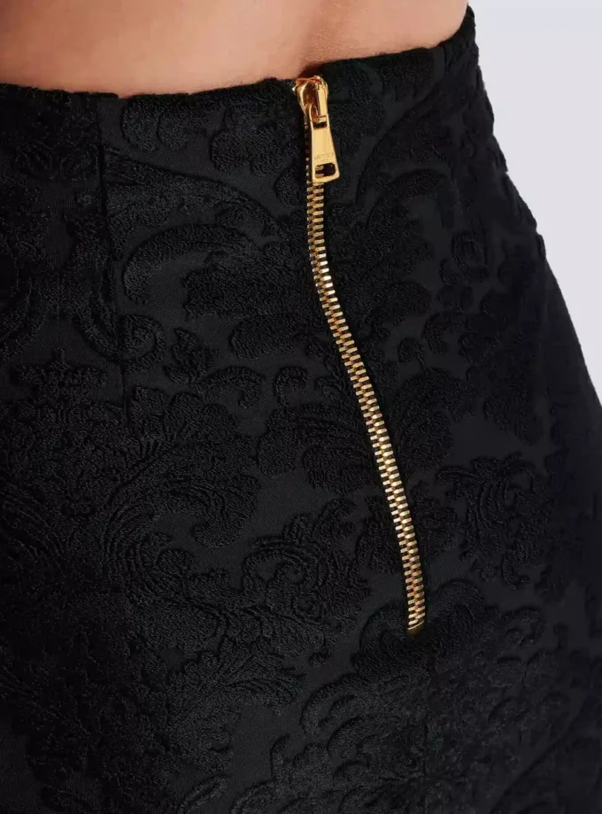 Jupe midi à motif baroque Jupe midi à motif baroque
