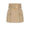 Jupe taille haute en gabardine Jupe taille haute en gabardine