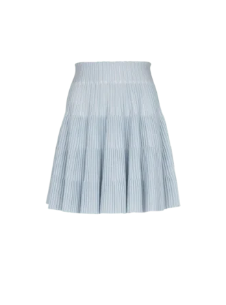 Jupe trapèze en maille texturée Jupe trapèze en maille texturée